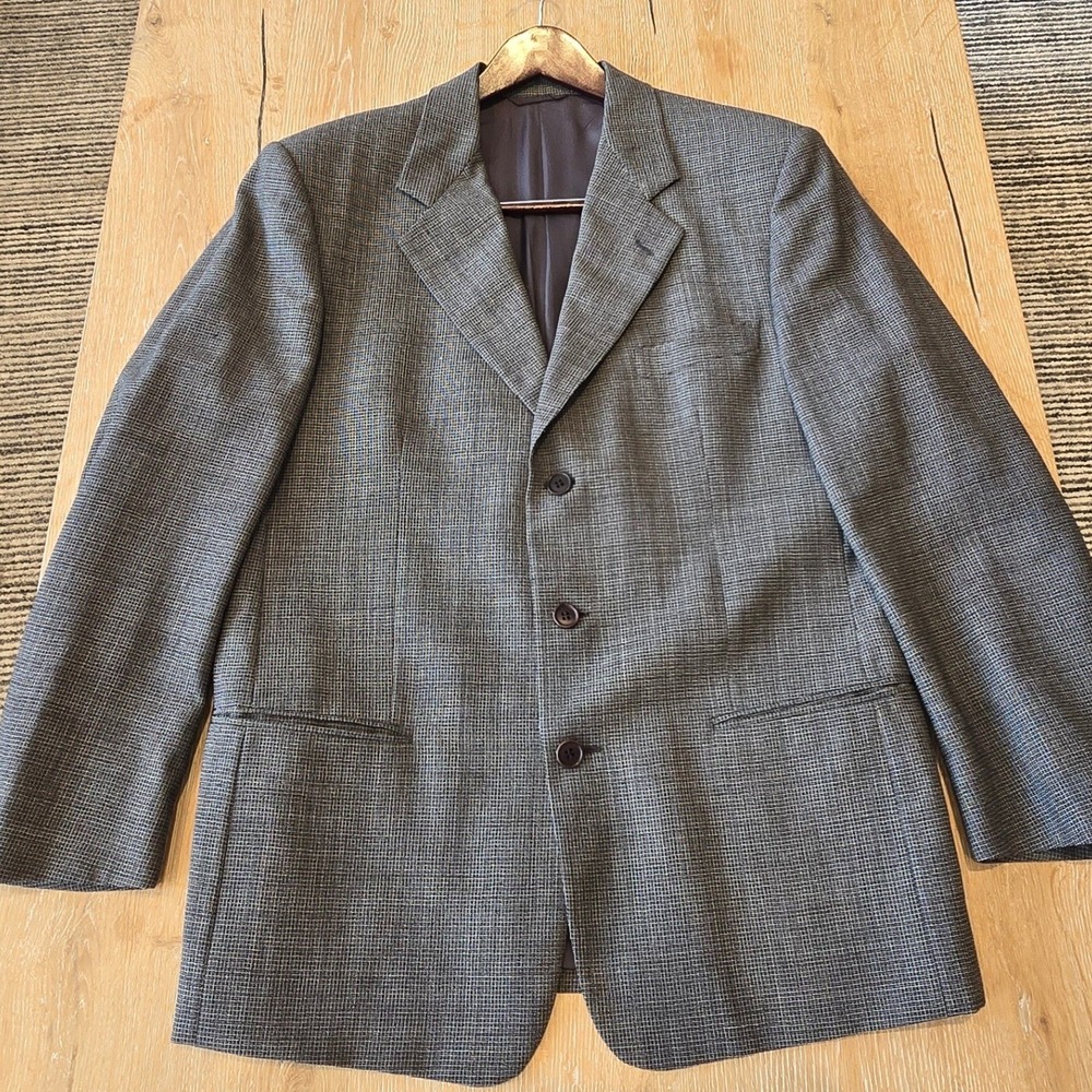 RARE Nino Cerruti 1881 Mens Blazer Sport Coat 100% Wool Made In Italy US 40 EU50